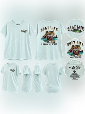 Salt Life Short-Sleeve Graphic Tee with Mexican Drink Print